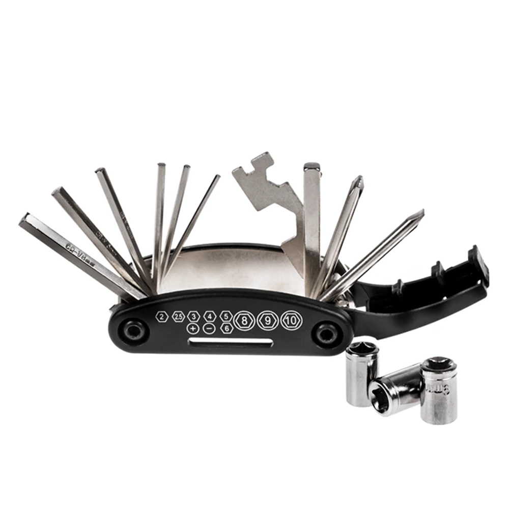 

Bicycle Multi Function Repairing Tool Kit Bike Repair Tool Kits Cycling Seats 16 in 1 Bike Saddle Bag