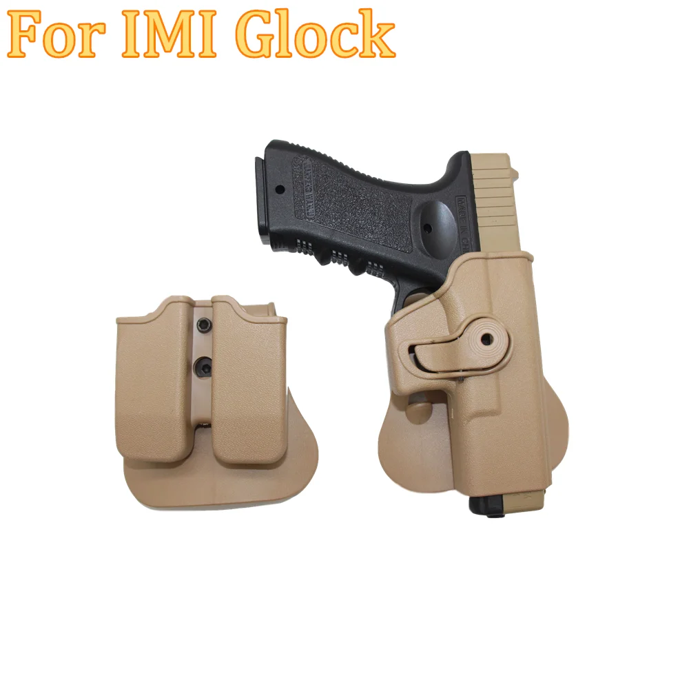 Тактическая кобура Glcok для правой руки военная Glock 17 22 23 31 32 черного цвета с