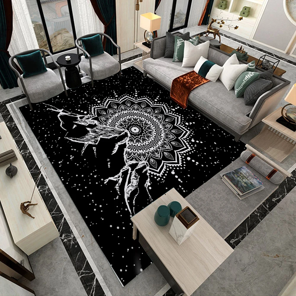 

Silstar Tex Rug Carpets Black And White Style For Living Room Bedroom Cool Kitchen Hall Tapete Floor Mats Printed