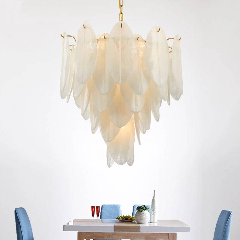 

French Luxury LED Pendant Lights Post-modern Art Home Decor Living Room Bedroom Pendant Lamp Hotel Hall Large Lighting Hanglamp