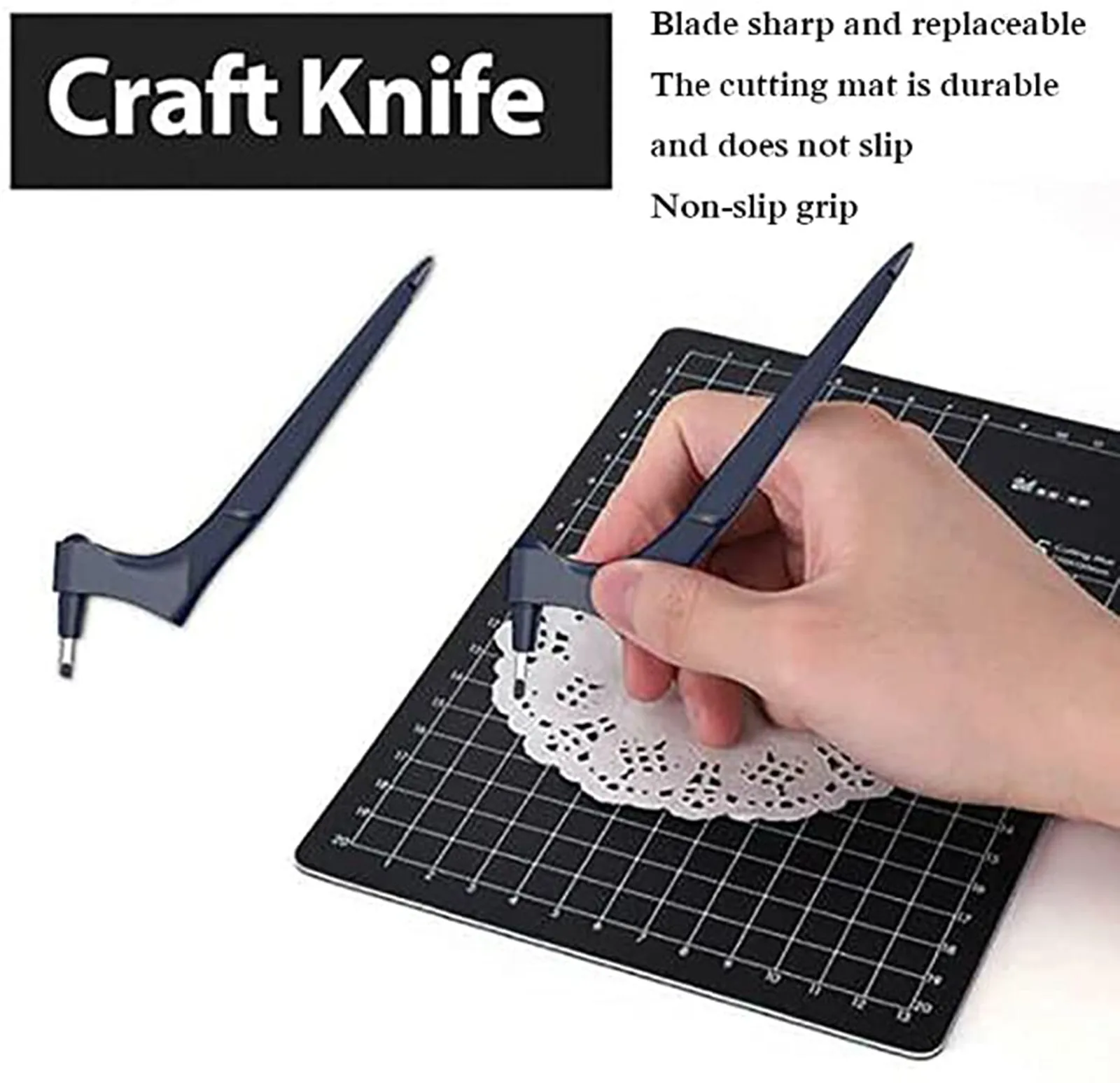 

Stainless Steel Craft Knives With 360-degree Rotating Blade Mat Cutting Model Making Carving Scoring Etching Craft Cutting Tools