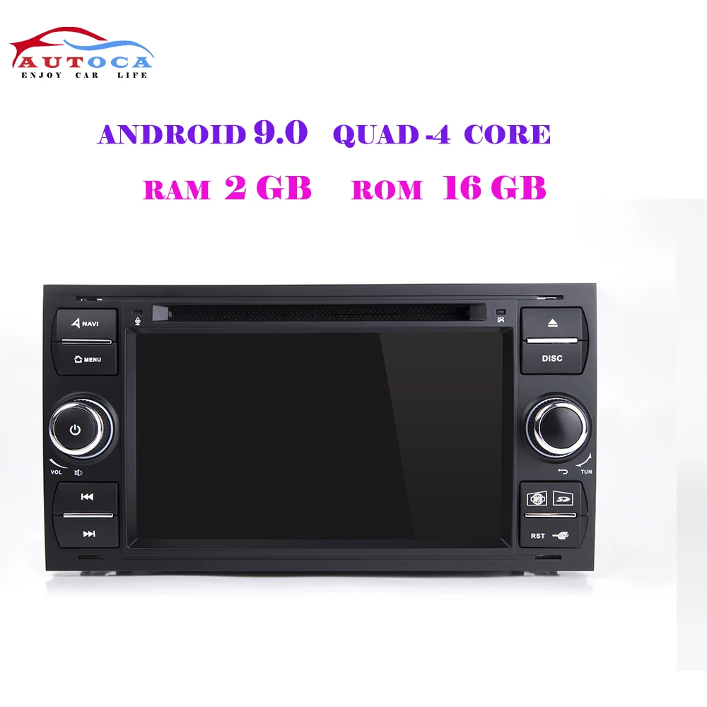 Black No gift DSP ips 2 din Android 9,0 Автомобильный gps dvd-плеер для Ford Mondeo S-max Focus C-MAX Galaxy Fiesta transit Fusion подключение kuga радио - Цвет: Black No gift