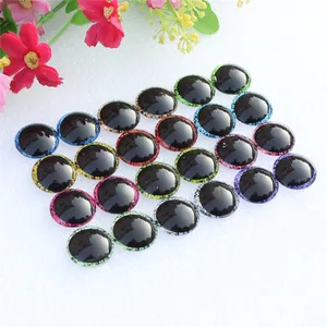 Круглые стеклянные кабошоны кошачьи глаза, 12 мм, 20 мм