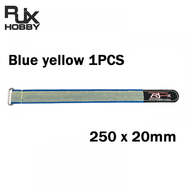 RJX Kevlar Magic Battery Strap 250x20mm Blue yellow