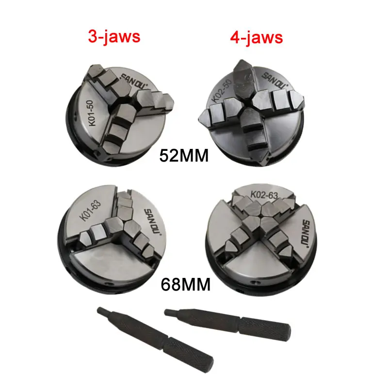Зажимной патрон для токарного станка по дереву с ЧПУ 3 захвата 4 50/63/80 мм аксессуар