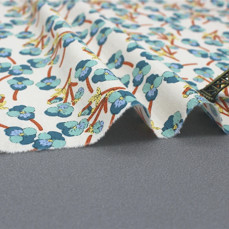 50 см * 145 см/шт. хлопковая ткань с принтом сакуры юбка рубашка головной платок