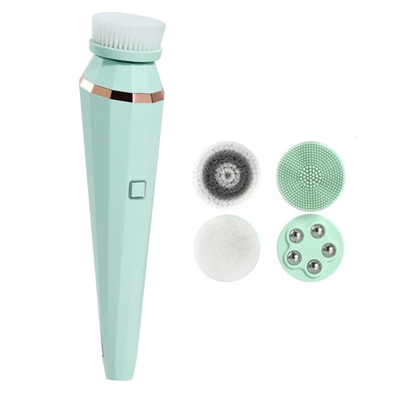 

4 в 1, электрическая Массажная щетка для лица