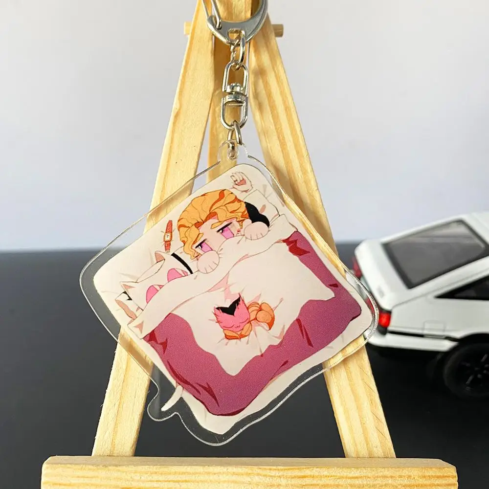

Cartoon Anime Jojos Bizarre Adventure Keychain Double Sided Acrylic Key Ring Couple's Collection Gift Keyes Accessories Hot 2020
