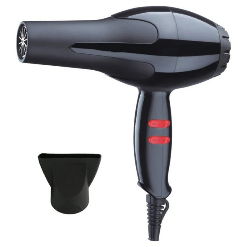 Professional High Power Hair Dryer, DC Motor Negative Ion Blow Dryer with 5 Speed, Concentrator Attachment for Home, Black