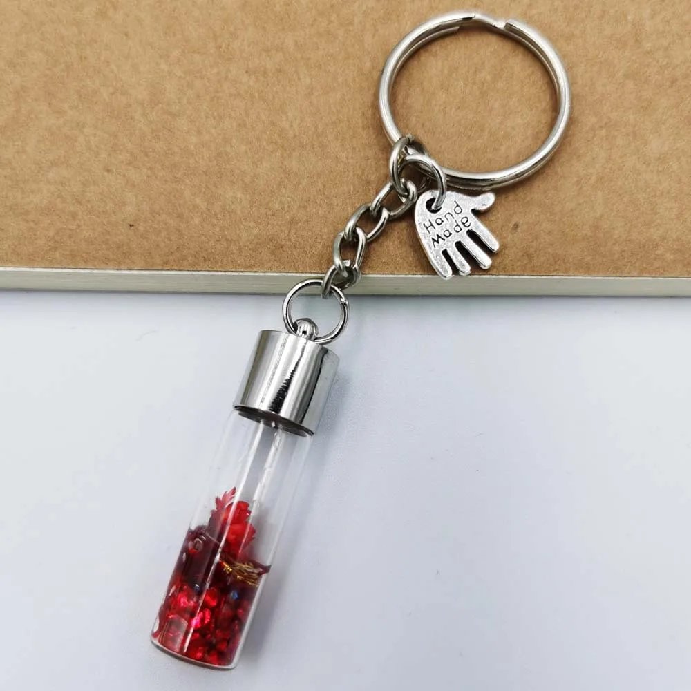 

Wishing bottle eternal flower keychain student pendant backpack car key pendant couple gift