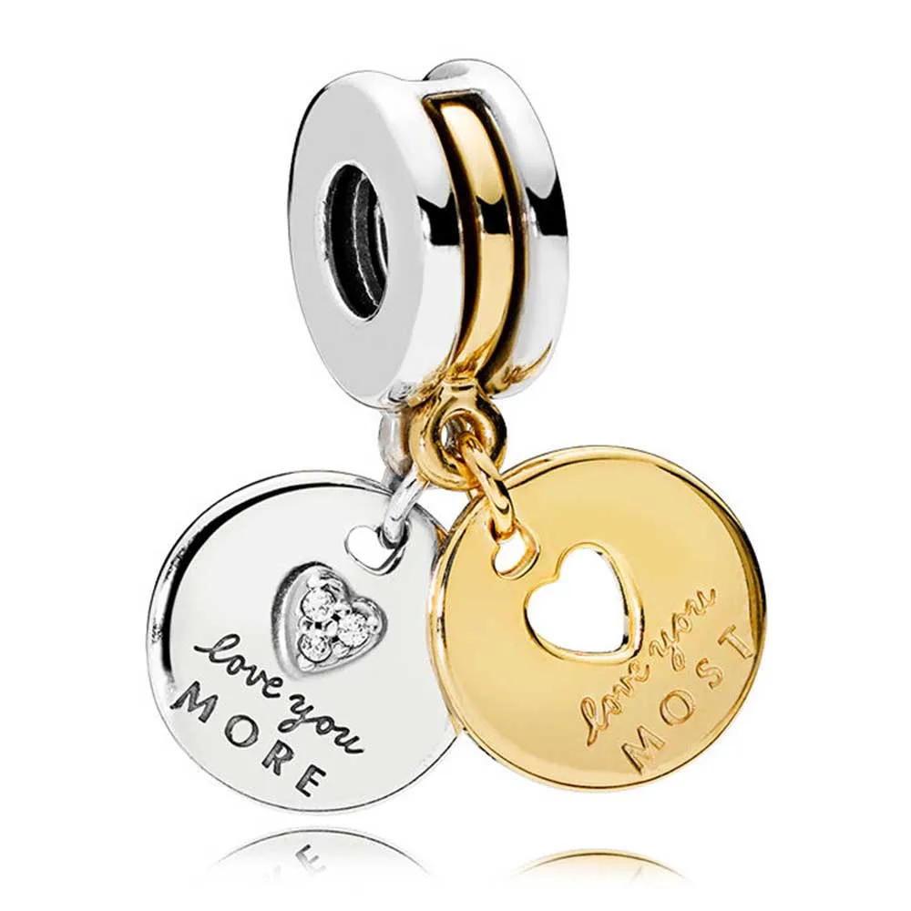 

100% 925 пробы серебряные подвески больше и больше всего любят Подвески подходят для оригинального браслета Diy ювелирных изделий