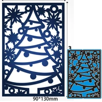 metal cutting dies christmas tree new for decor card diy scrapbooking stencil paper album template dies 90130mm