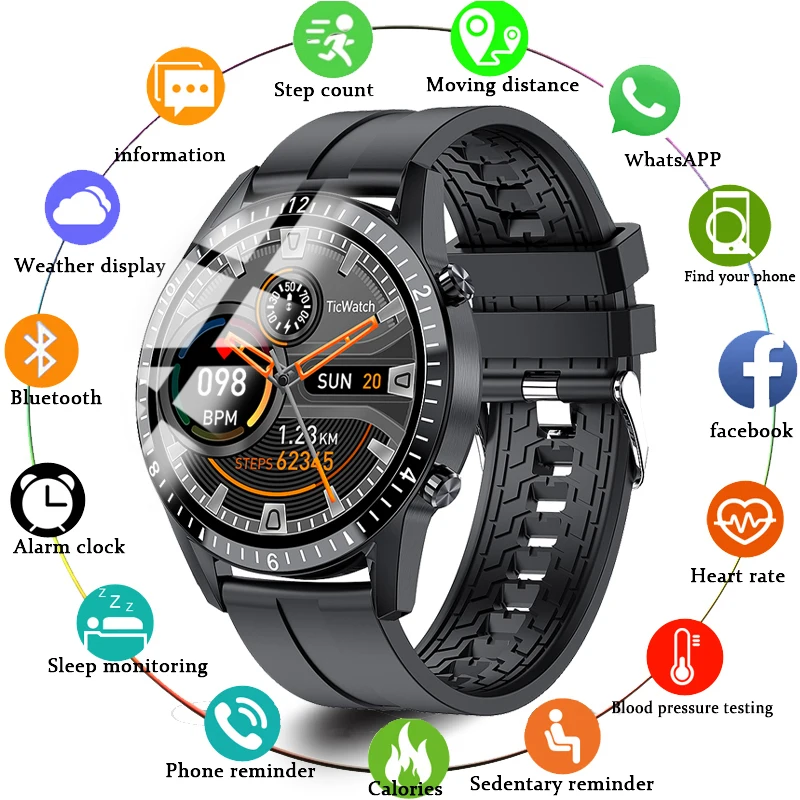 

Смарт-часы LIGE для мужчин и женщин, водонепроницаемые спортивные Смарт-часы с Bluetooth, фитнес-трекером, отображением погоды, новинка 2020