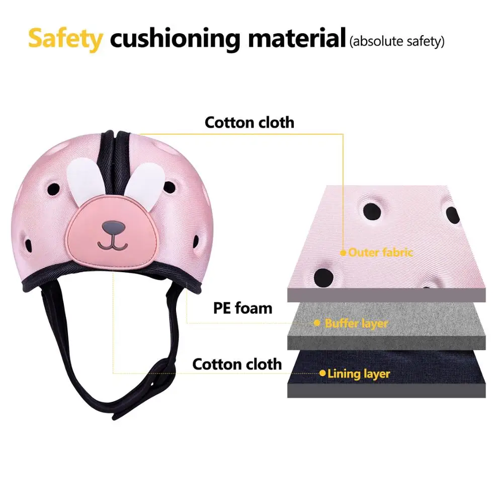 Orzbow Baby Home Head Protection Helmet Safety Ultra Light Children Learn To Walk Protector Hat For Toddler Kids | Детская одежда и