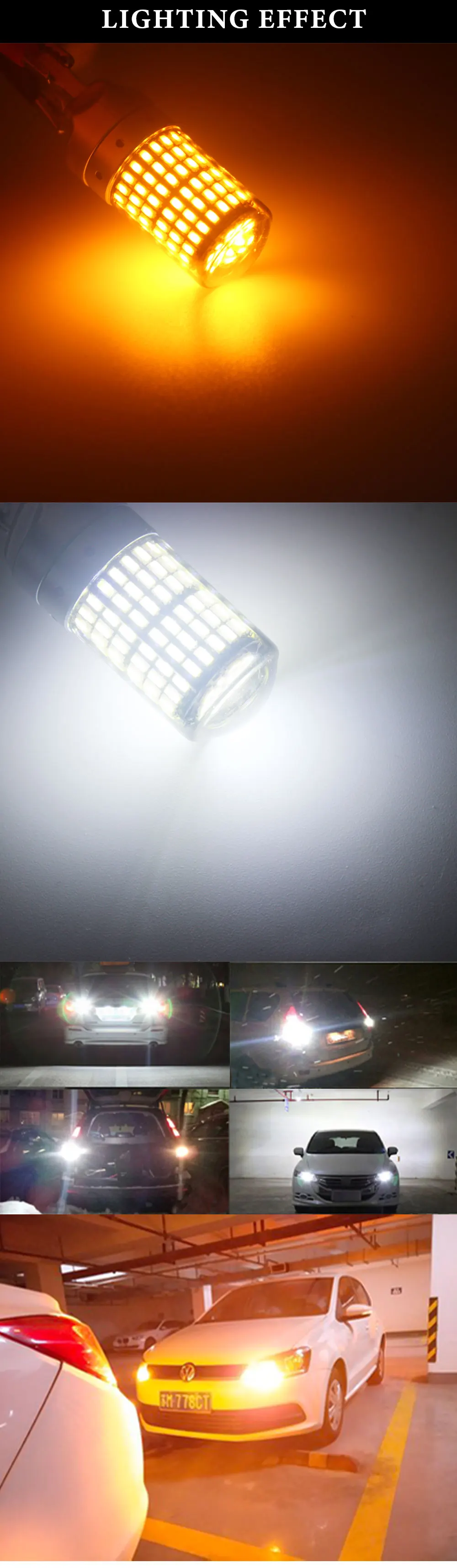 1 шт. CanBus S25 1156 BA15S P21w BAU15S PY21w T20 7440 W21W светодиодный лампы 3014 144smd Canbus Error Free указатели поворота фонарь стоп-сигнала