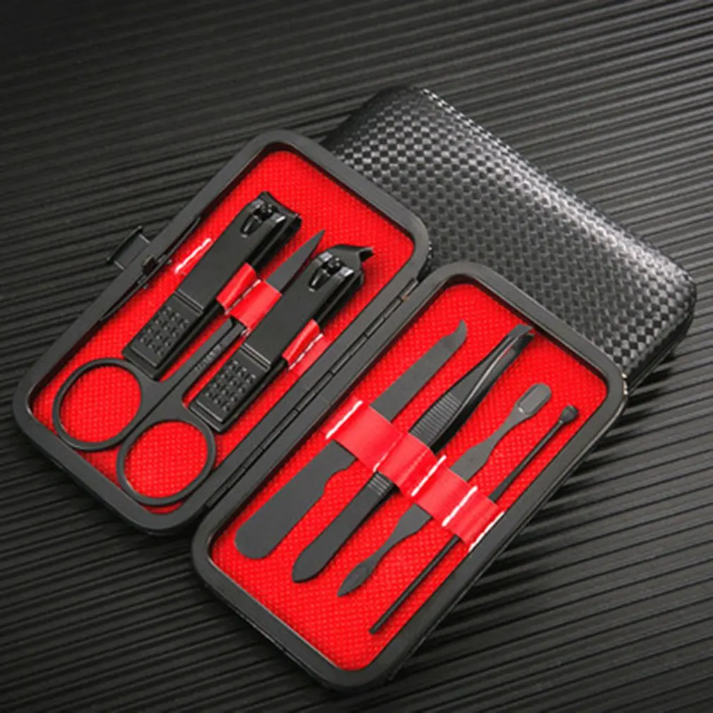 

Manicure Cutters Nail Clipper 7Pcs Household Stainless Steel Ear Spoon Nail Clippers Pedicure Nail Scissors Tool