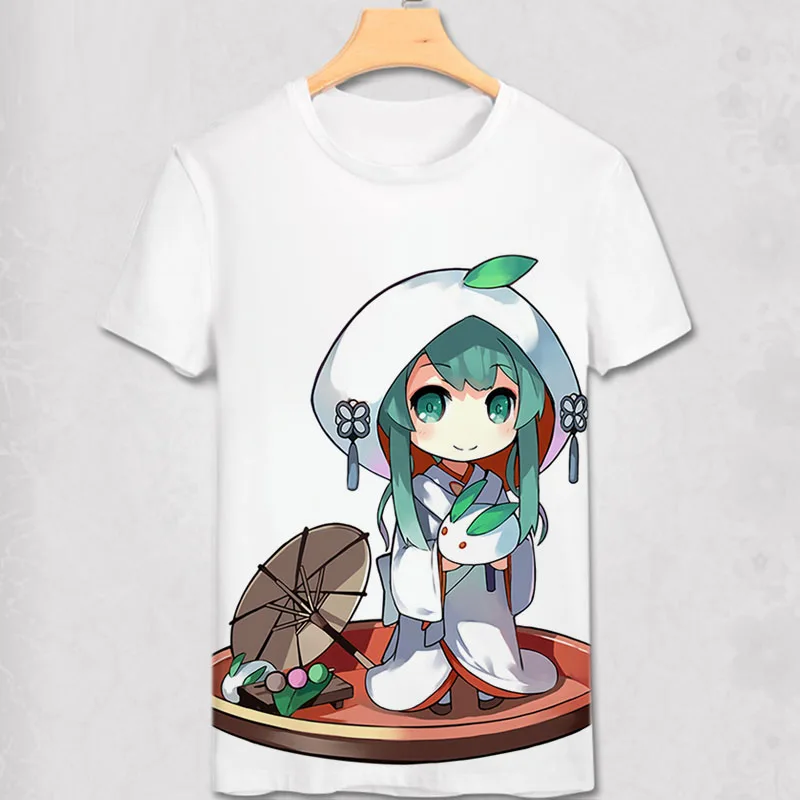 28 Новинка, футболка vocaloid Hatsune Miku, аниме, известная японская анимация, новинка, летняя мужская футболка, карнавальный костюм, Милая футболка - Цвет: 28
