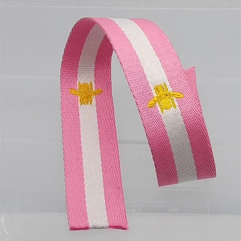 

Dingdian factory direct sales Ribbon Embroidery ribbon polyester color band can be customized package freight