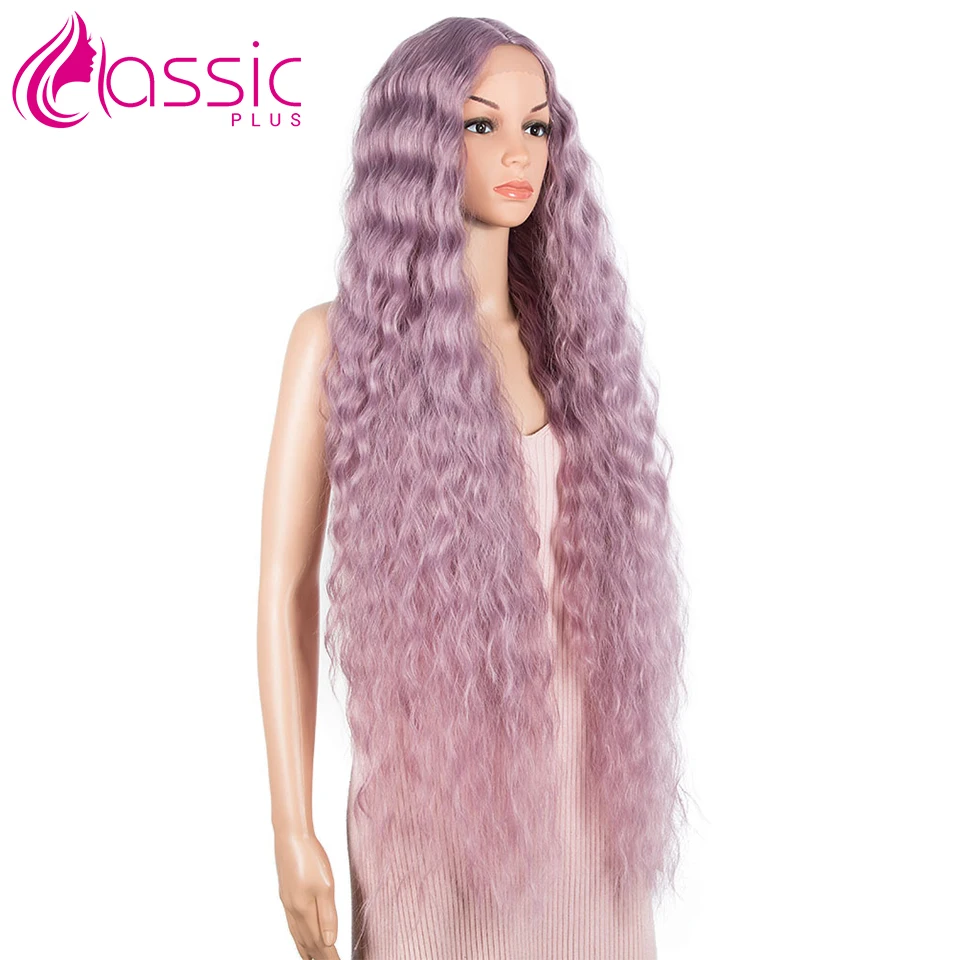 

Classic Plus 42inches Long Wavy Synthetic Wigs Simulated Scalp Wig 130% Density Wigs (Simulated Lace Scalp, QTASHPU)