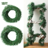 18ft christmas artificia greenery decorations for xmas holiday diy crafts party for home decor wedding decoration diy wreath new