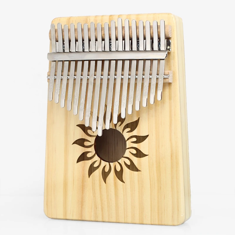Kerus 17 teclas Kalimba africano sólido caoba dedo pulgar Piano Sanza de madera maciza mbra pulgar|Пианино| |