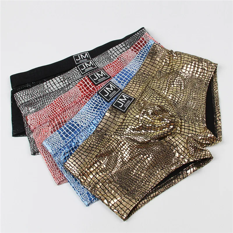 Трусы боксеры jockmail мужские пикантное нижнее белье Прозрачные шорты для мужчин
