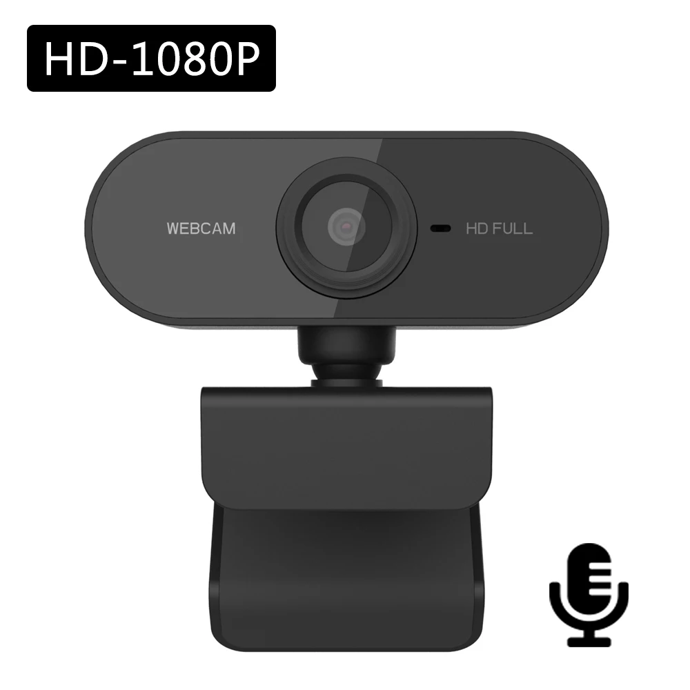 ПК веб камера Full HD 1080P USB видео геймерская для портативного компьютера Встроенный