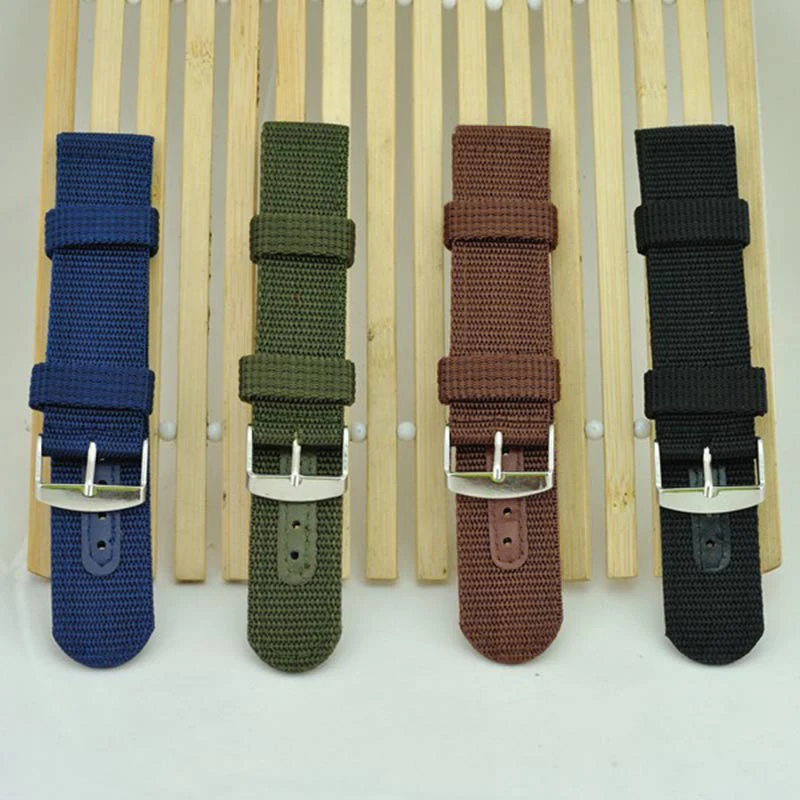 

Simple Watch Band Solid Color Strap Nylon Mesh Watchbands 20mm 22mm 24mm Women Men Sport Watches Belt Accessories NIN668