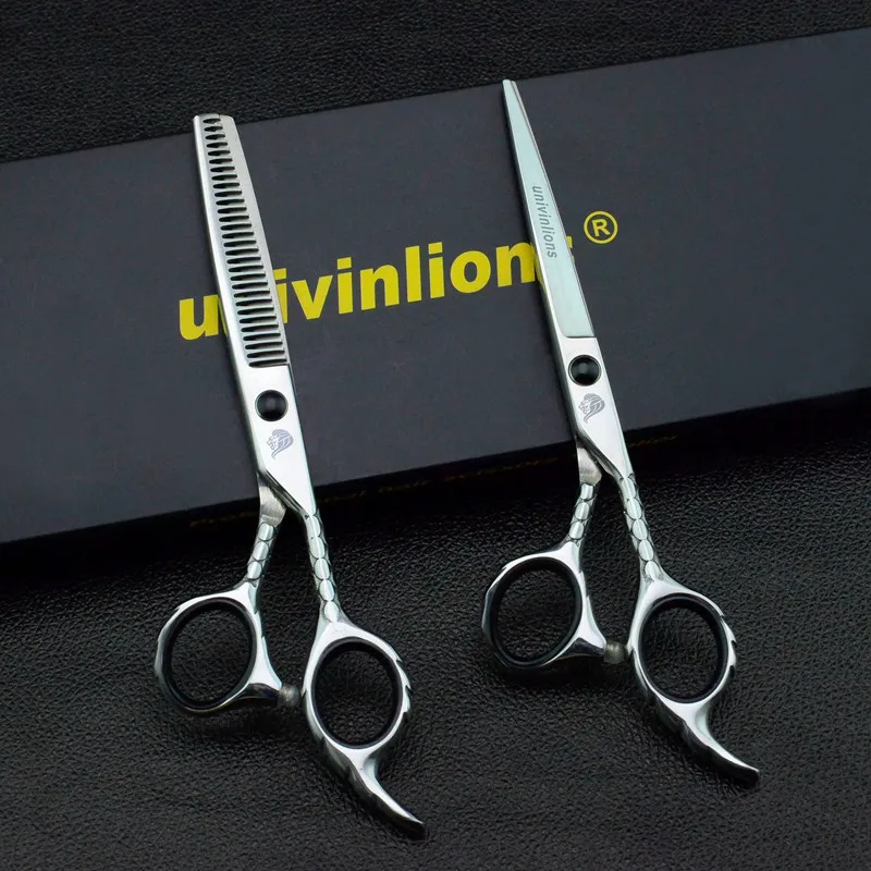 Univinlions 6 &quot бритва парикмахерские ножницы японские для резки горячие волос