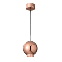 Danish design rose gold pendant lights bedroom Nordic modern ball lamps dining room bar bedside living room hanging fixtures