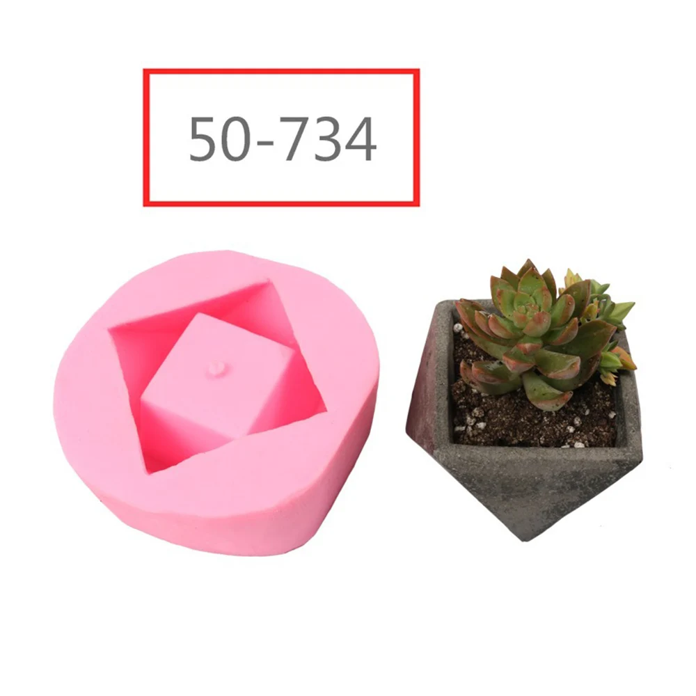 DIY силиконовые формы для бетона цветочный горшок сочные горшки растений ваза