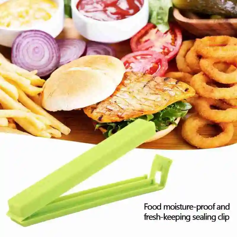 

Random Color, Sold In Ten, Food Moisture-Proof And Fresh-Keeping Sealing Clip, Sealing Clip, Snack Tea Sealing Clip