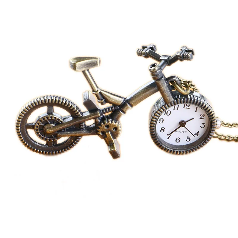 

1Retro bicycle pocket watch with Chinese elements can be used as pendant accessories creative model crafts desk decoration watch