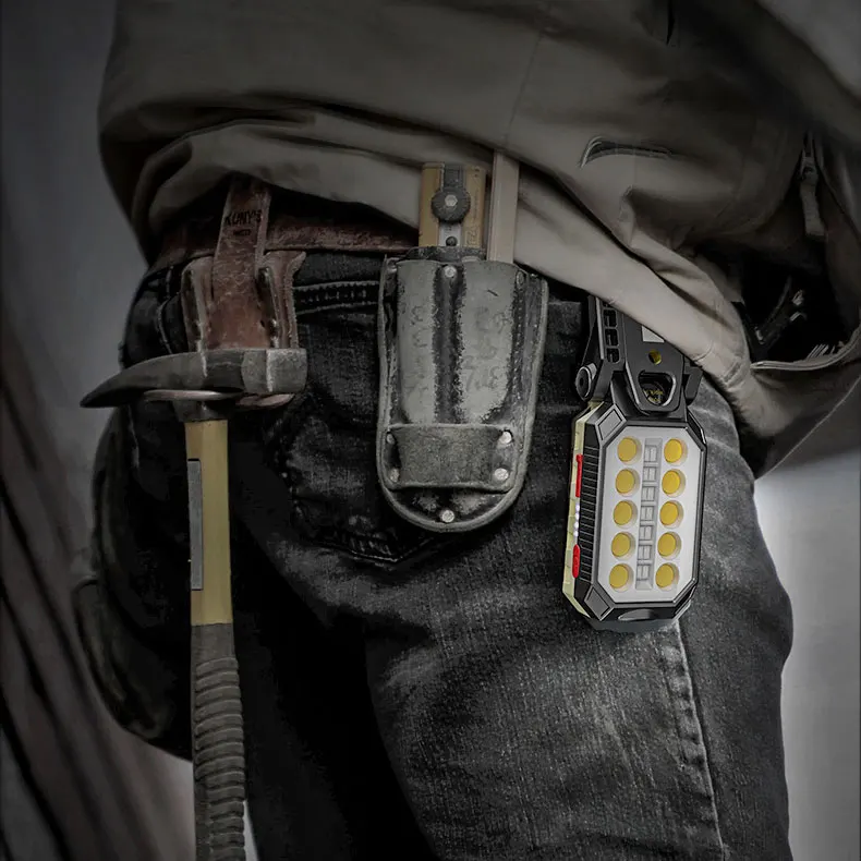 

30000LM USB Rechargeable Strong Magnetic Work Light LED COB Portable Foldable Flashlight Waterproof Camping with Power Display