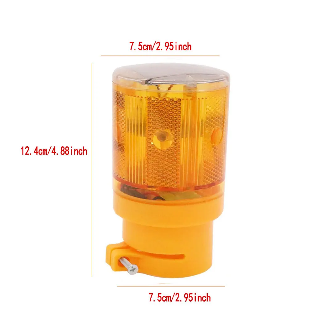 

LED Solar Warning Light Strobe Waterproof Wireless Signal Beacon Lamp Garden Construction Emergency Warning Beacon Light