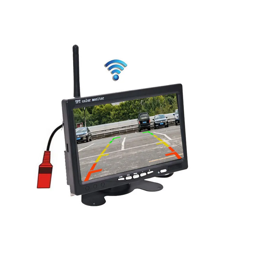 Byncg 7 &quotпроводной беспроводной автомобильный монитор TFT lcd Автомобильный заднего