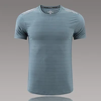new compression mens t shirt o collar training wear casual fitness top polyester running t shirt gym exercise breathable shirts
