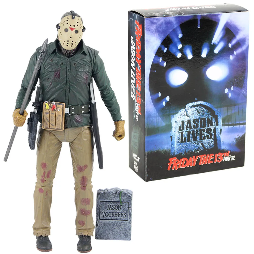 Экшн-фигурка NECA Friday the 13-я часть 6 Джейсон живет из ПВХ Коллекционная модель