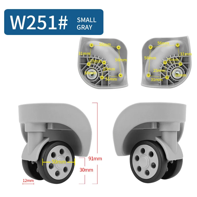 Luggage Wheel Tool Trolley Case Carrying Case Caster Aircraft Silent Wheel Maintenance Reinforced 20 Inch 26 Inch
