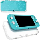 Прозрачный мягкий блестящий чехол из ТПУ, защитный чехол, блестящий чехол для консоли Nintendo Switch NS Lite, прозрачный защитный чехол