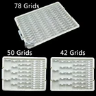 Контейнер для сверления для алмазной живописи, аксессуары для рукоделия, прозрачный контейнер для хранения украшений в клетку с алмазной вышивкой