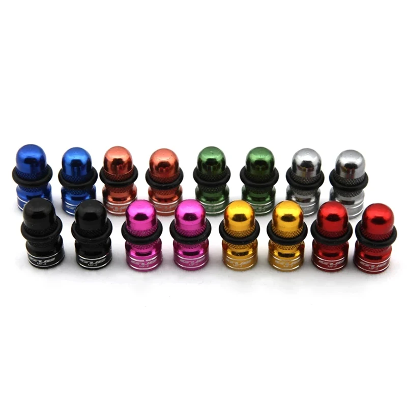 

2pcs GUB MF2 Bicycle Anodized Dust Cover MTB Road Bike Tyres Wheel Tire Valve Cap Anti-dust both Presta and Schrader valve