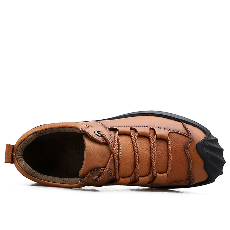 JUNJARM/мужская повседневная обувь из натуральной кожи ручной работы брендовая