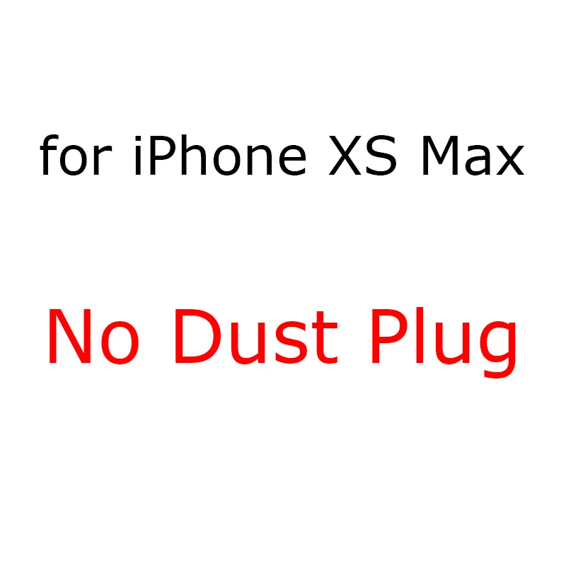 Пылезащитная заглушка прозрачные силиконовые чехлы для iPhone 6 6s 7 8 Plus X XR XS Max мягкий чехол на заднюю панель телефона iPhone6 iPhone7 iPhone8 iphoneexr - Цвет: Transparent