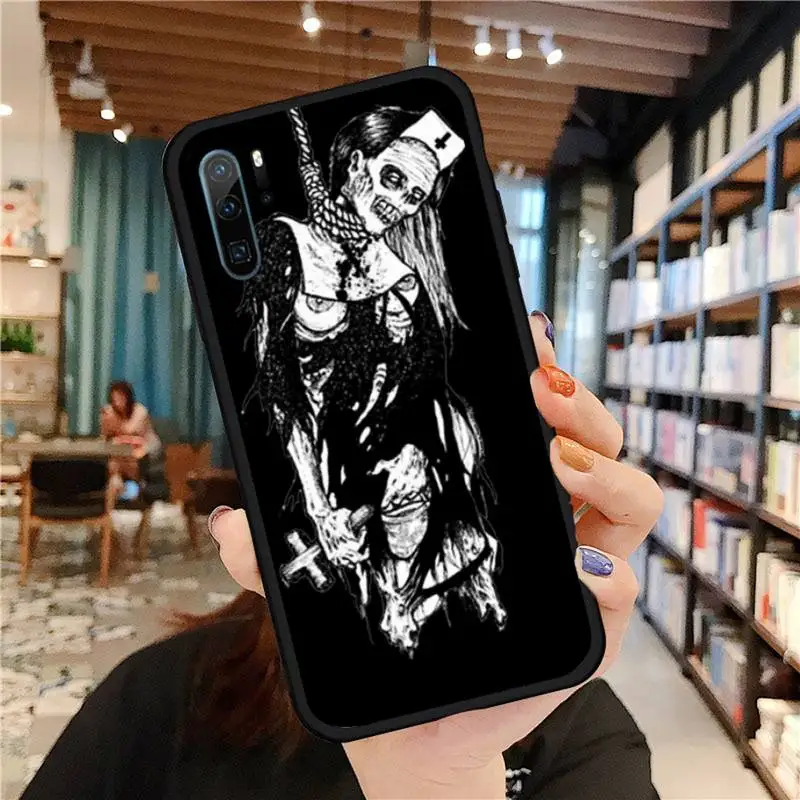 

Japanese horror comic Tomie Phone Case For Huawei honor Mate P 9 10 20 30 40 Pro 10i 7 8 a x Lite nova 5t Soft silicone funda
