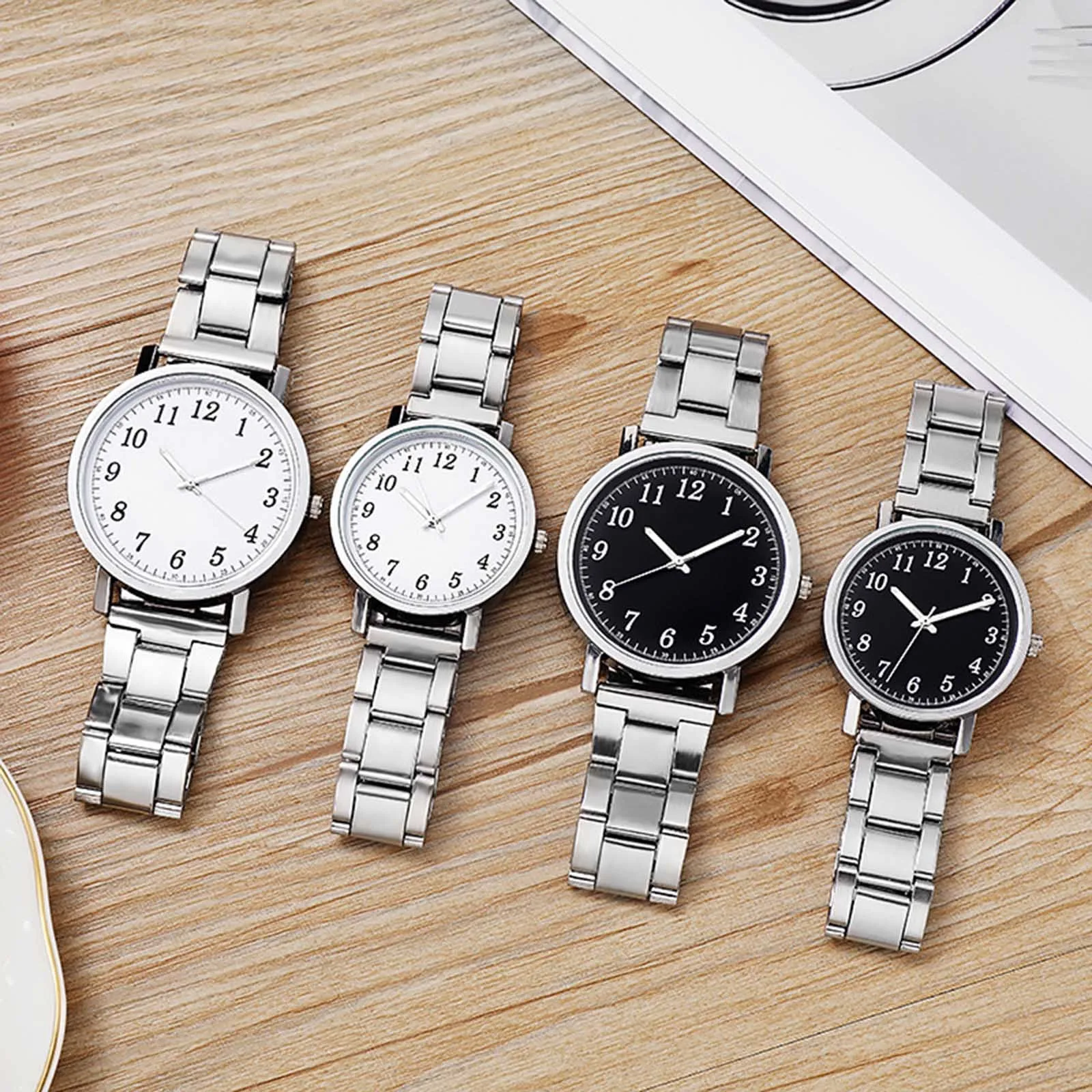 

Men Luxury Watches Quartz Watch Stainless Steel Strap Casual Bracele Watch Fashion Rose Gold Romantic Luxury Bracelet Watch