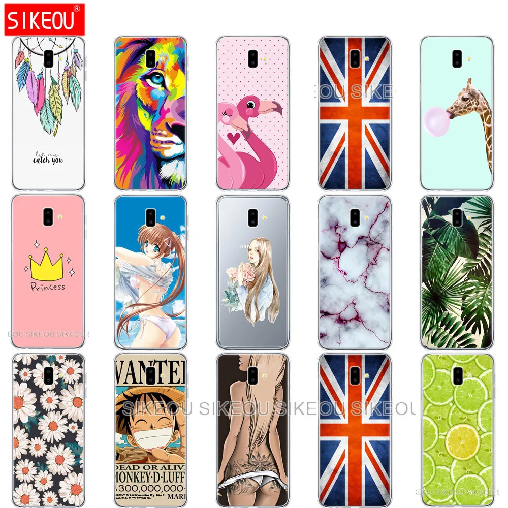 silicone case For Samsung J6 Plus Cases Soft TPU Cover Galaxy J6Plus 2018 J6+ J 6 J610 J610F Phone Capas | Мобильные телефоны и