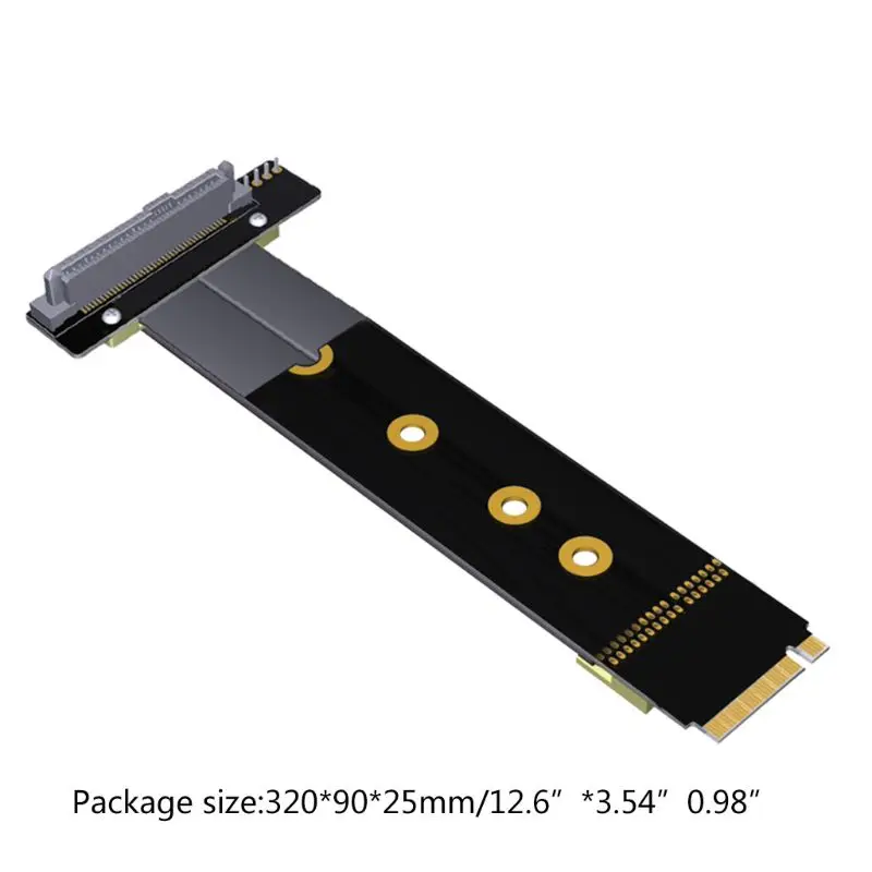 

U2 interface SFF-8639 ( U.2 ) to M.2 NVMe NGFF Key M key-M M2 Adapter Riser Card Ribbon Extender Cable For U.2 NVME SSD