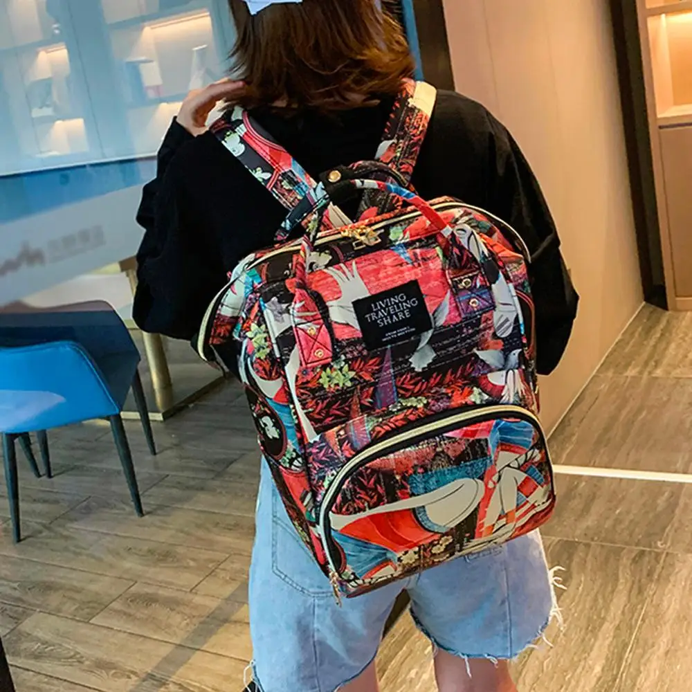 Модные вместительные детские сумки с бутылочкой для подгузников дорожный рюкзак