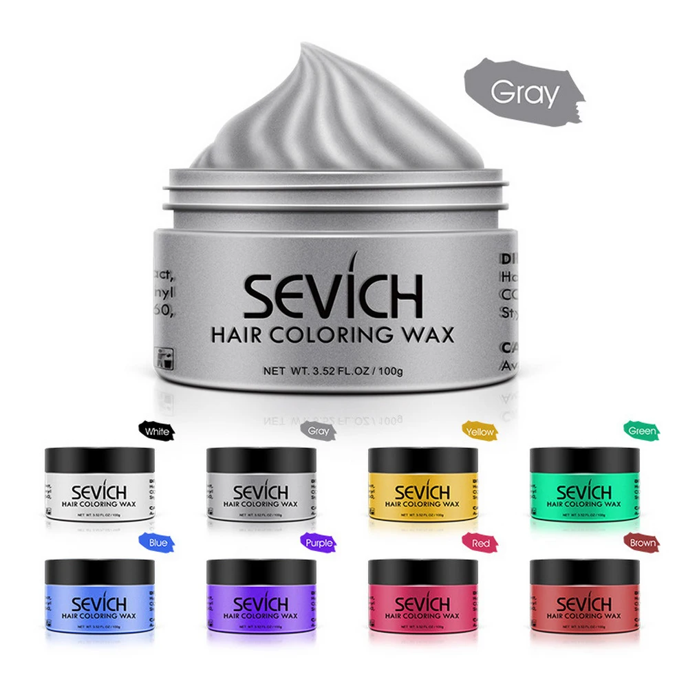100 г временный цветной воск для волос одноразовая формовочная паста Крем краска
